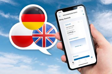 Volkswagen Bank z bankowością internetową i mobilną także w języku angielskim oraz niemieckim