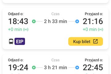 Zakup biletów PKP Intercity już możliwy w aplikacji Jakdojade