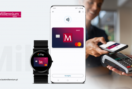 Bank Millennium udostępnił klientom płatności Google Pay