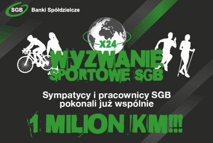 Pracownicy i sympatycy SGB pokonali wspólnie już 1 milion kilometrów w Wyzwaniu Sportowym SGB