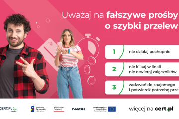 Szybki przelew? Nie tak prędko – ostrzega Ministerstwo Cyfryzacji i NASK