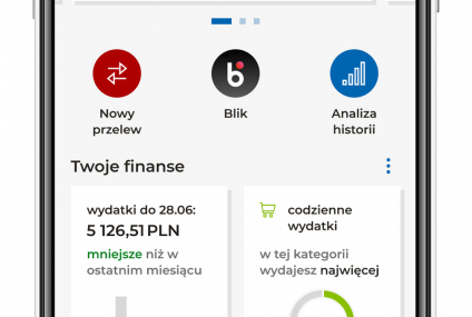 Nowe widżety w aplikacji mBanku
