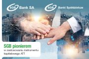 SGB pionierem w zastosowaniu instrumentu kapitałowego AT1