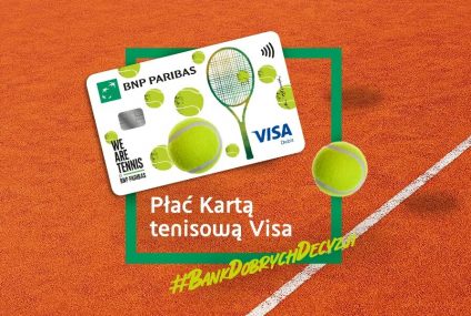 Bank BNP Paribas wprowadza kartę tenisową we współpracy z Visa