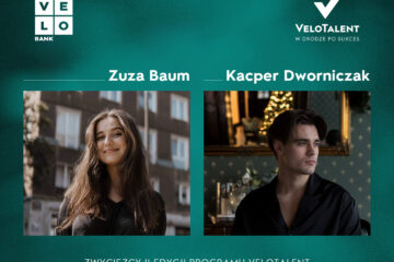Zuza Baum i Kacper Dworniczak rozwiną talent dzięki mecenatowi VeloBanku