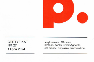 Intranet Credit Agricole z certyfikatem Pracowni Prostej Polszczyzny UWr