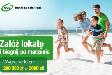 Załóż lokatę i biegnij po marzenia. Ruszyła nowa loteria Banków Spółdzielczych SGB