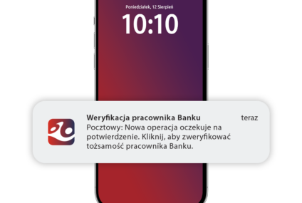 Bank Pocztowy udostępnił możliwość weryfikacji pracownika Infolinii Banku w aplikacji mobilnej „Pocztowy”