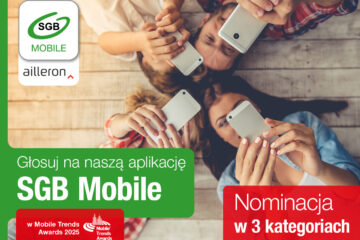 Apka SGB Mobile nominowana po raz czwarty do Mobile Trends Awards. „Już sama nominacja jest ważnym wyróżnieniem”