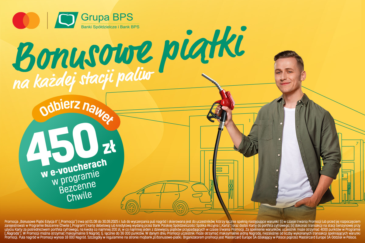 Bonusowe piątki wracają do Banku BPS i banków spółdzielczych grupy