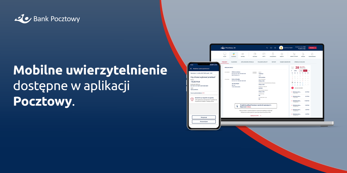 Mobilne uwierzytelnienie w Banku Pocztowym