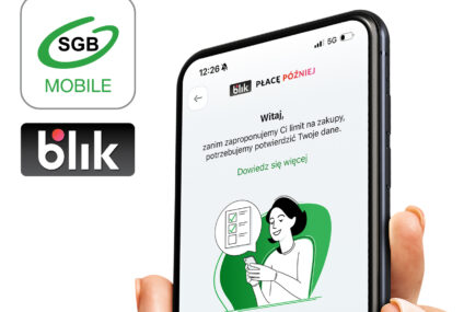 Usługa Blik Płacę Później już w aplikacji SGB Mobile