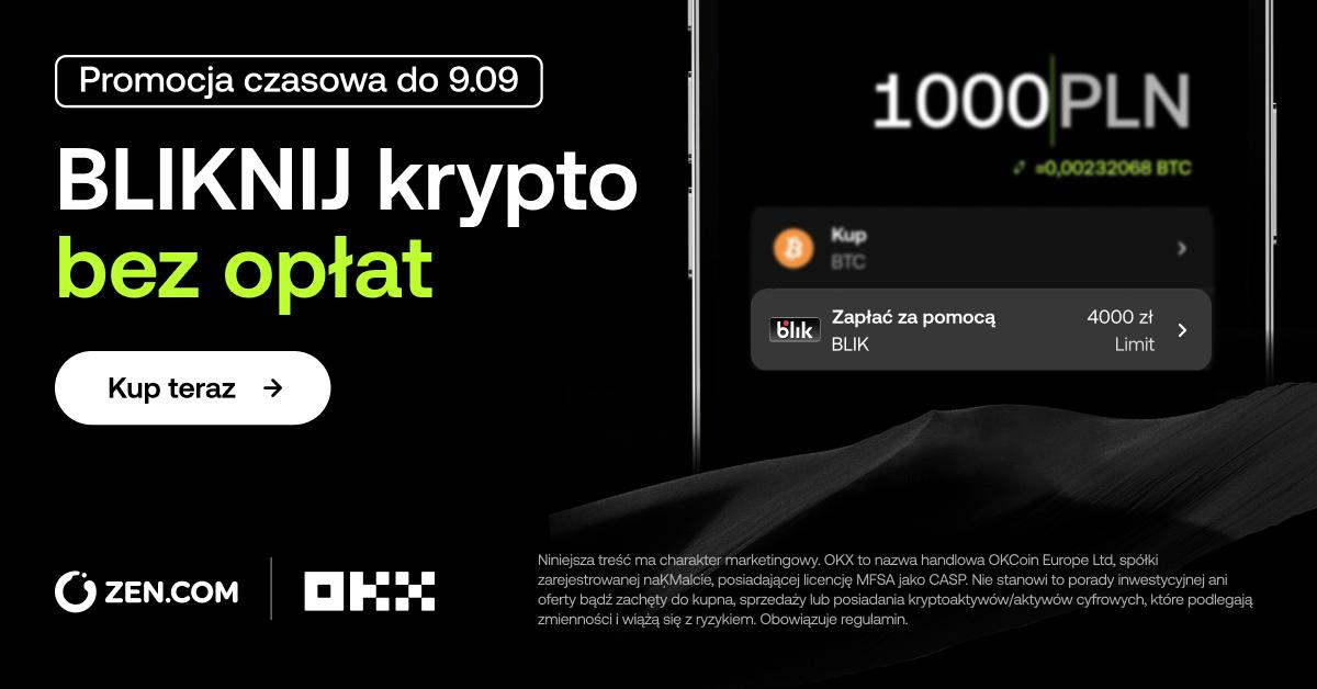 OKX uruchamia płatności Blik we współpracy z Zen.com