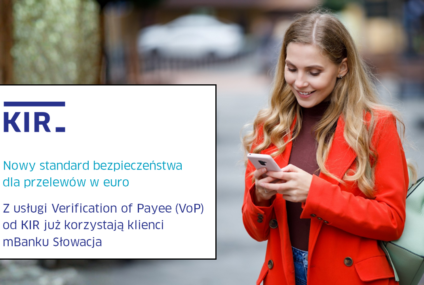 mBank Słowacja uruchamia usługę Verification of Payee (VoP) dla przelewów w euro