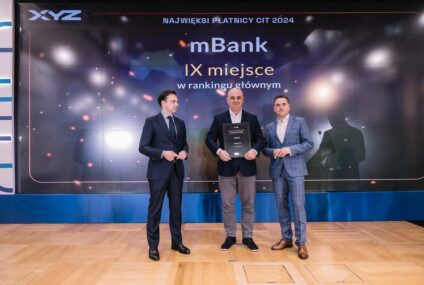 mBank w gronie największych płatników podatku CIT w Polsce