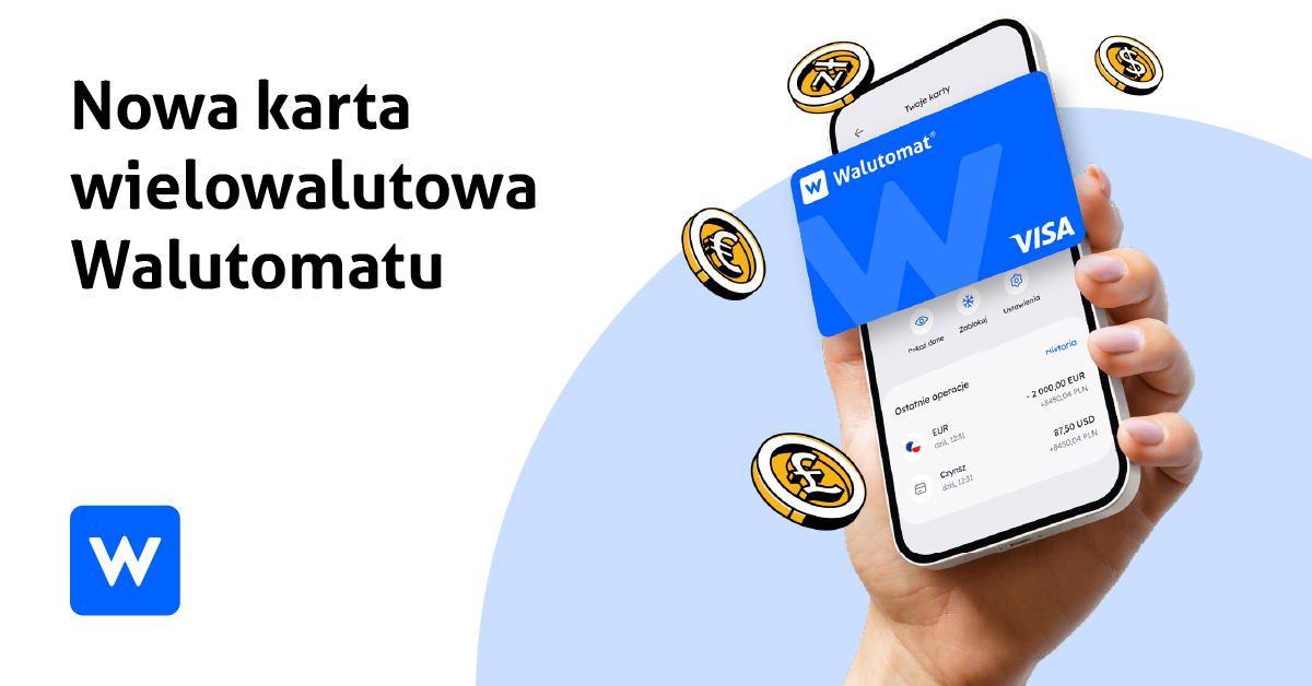 Walutomat udostępnił kartę wielowalutową