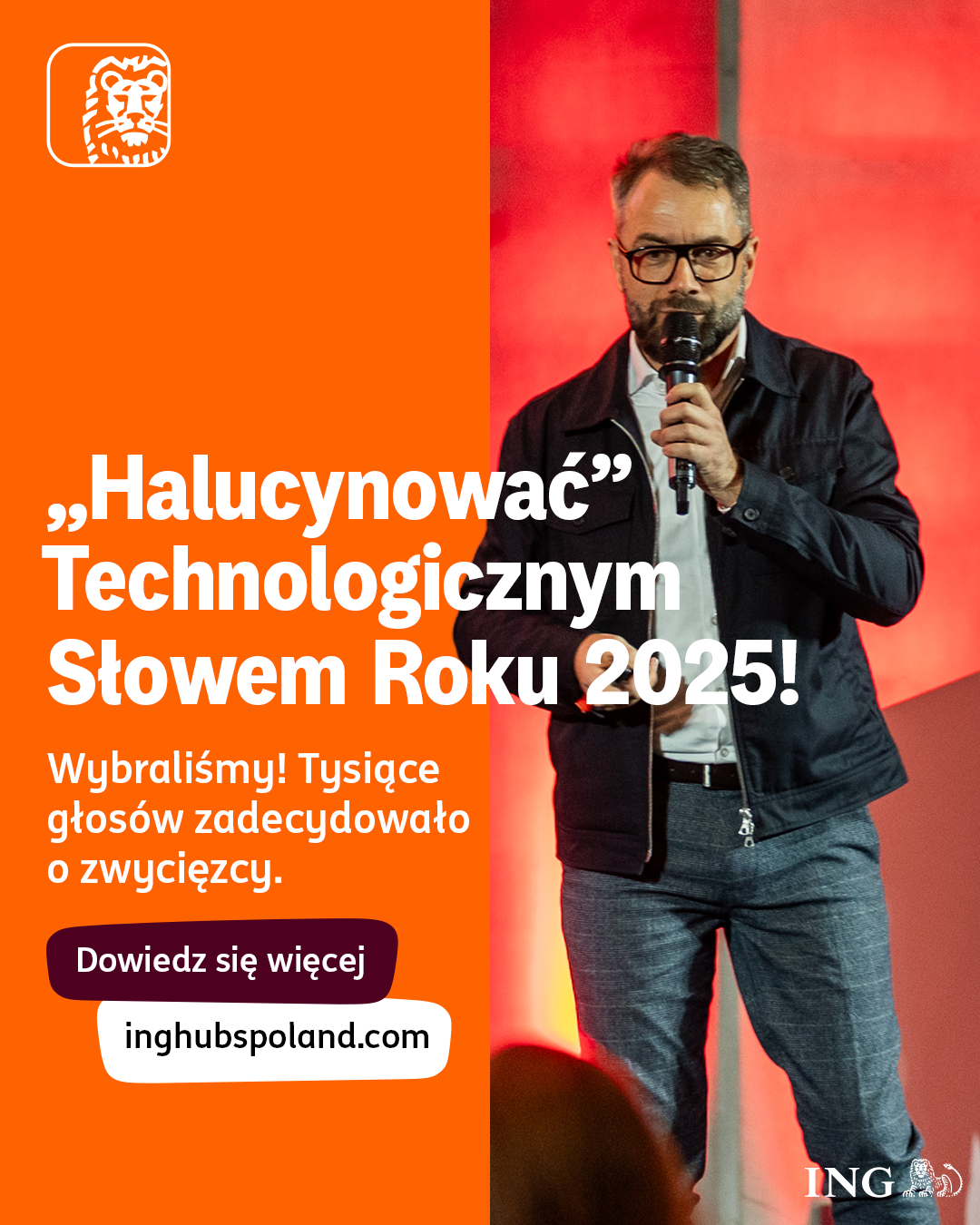 „Halucynować” Technologicznym Słowem Roku 2025 w plebiscycie zorganizowanym przez ING Hubs Poland