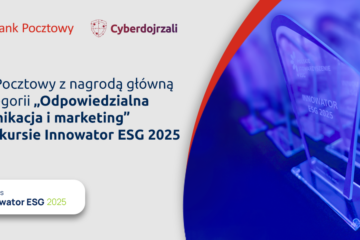 Bank Pocztowy nagrodzony za program „Cyberdojrzali. Bądź mądrzejszy od oszusta” w konkursie Innowator ESG 2025