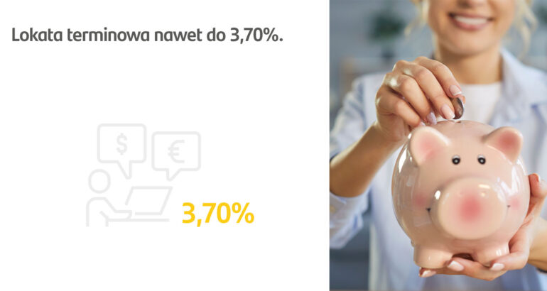 Santander Consumer Bank podnosi oprocentowanie wybranych lokat do 3,70 proc.