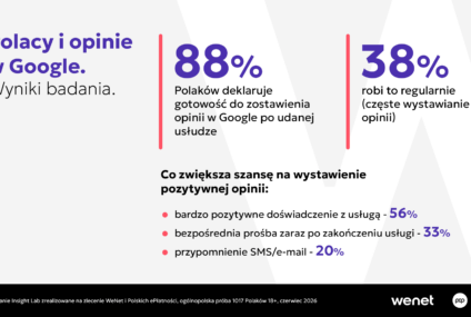Terminal z prośbą o opinię w Google. Nowa usługa Polskich ePłatności i WeNet