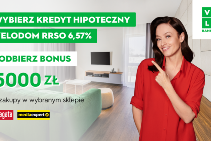 VeloBank przechodzi na POLSTR w hipotekach. Do kredytu dorzuca kartę podarunkową