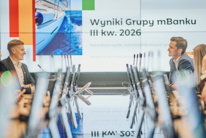Grupa mBanku zarobiła 3,1 mld zł po trzech kwartałach 2026 roku. Zysk wzrósł o 23,8 proc.